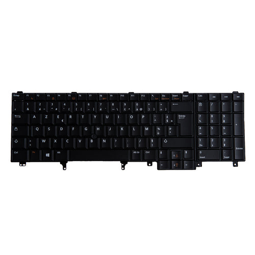 Origin Storage KB-NHJ6Y – Tastatur – beleuchtet – AZERTY (FR) – schwarz – für Dell PWS 7530