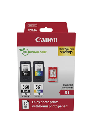 Canon Tintenpatronen-Multipack PG-560XL/CL-561XL, XL – für PG-560XL/CL-561XL