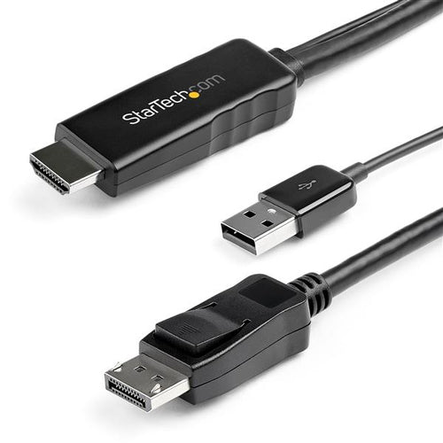 StarTech.com HDMI auf DisplayPort Adapter, 4K@30 Hz, USB-gespeist