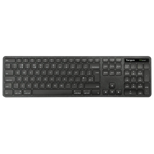 Targus ECOSMART – Tastatur, kabellos, UK-Layout (EN), Fullsize (mit Ziffernblock)