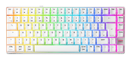 CHERRY K33 Compact FS – Tastatur – Kabellos – QWERTY (UK-INT) – Weiss