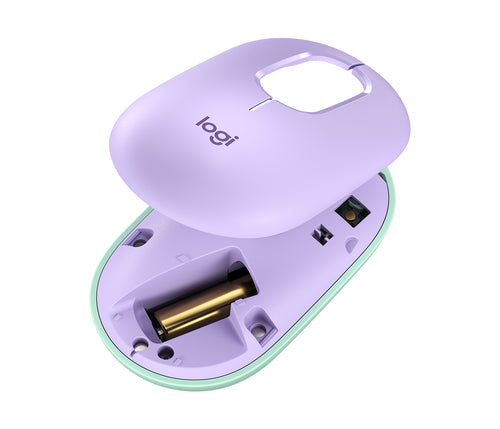 Logitech POP Mouse Daydream Mint Maus – kabellos, Bluetooth + 2,4 GHz, 4'000 dpi, 4 Tasten, beidhändig, grün