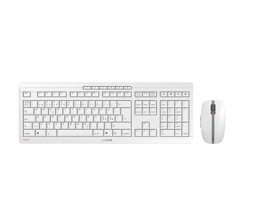 CHERRY Stream Desktop Recharge – Tastatur, kabellos (2,4 GHz), Nordisch-Layout – für Windows