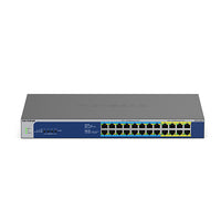 NETGEAR GS524UP – Unmanaged Switch – 24× 1G, PoE+, PoE-Budget 480 W, Rack-Einbau