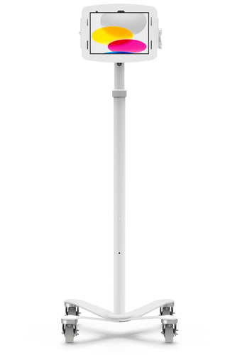 Compulocks Gerätewagen – für Apple iPad 10,2" (7.–9. Gen.) – VESA 75×75/100×100, abschliessbar – Weiss