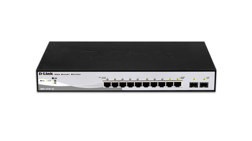 D-Link DGS-1210-10 – Managed Switch – 8×GbE, 2×SFP, L2, 1U, 19" Rack