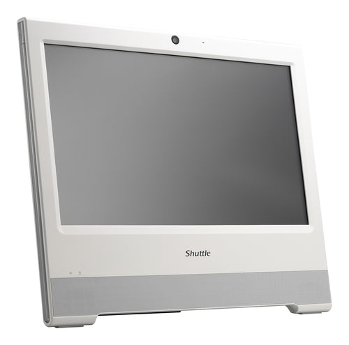 Shuttle X50V8 15,6" POS All-in-One – HD Touch, Intel Celeron 5205U, 4 GB RAM, 120 GB SSD, ohne OS, Weiss