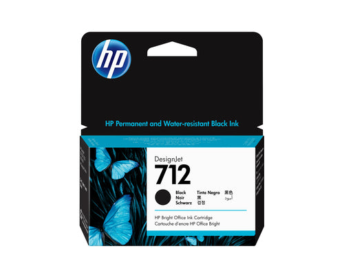 HP Tintenpatrone 712, Schwarz, 38 ml