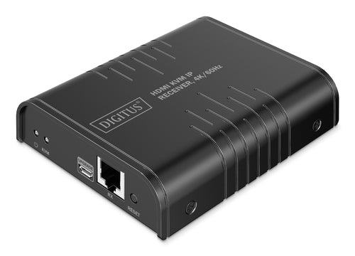 Digitus KVM-Extender (HDMI/USB 2.0) über IP, bis 200 m, 4K (4096 × 2160), 18 Gbit/s