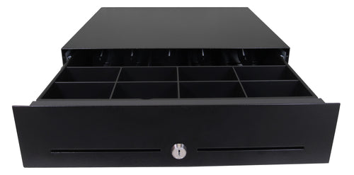 apg Solutions E3000 – Kassenschublade, manuell, Sperrschloss, 446 × 410 × 109 mm, Schwarz