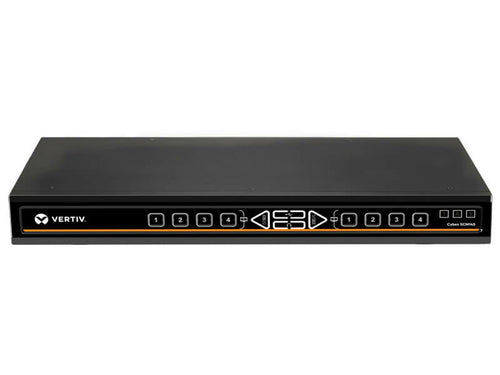 Vertiv SCM185DPH-400 – 2×8-Port DP/HDMI Sicherer KVM-Switch – 4K/60 Hz, USB 2.0-Hub, Audio