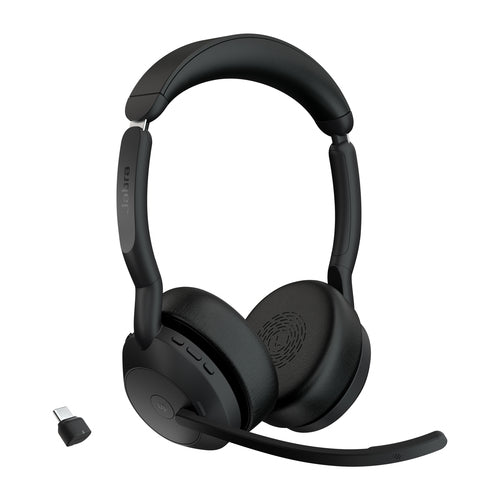 Jabra Evolve2 55 – Duo Headset – Bluetooth (Link380C, USB‑C) – für Microsoft Teams
