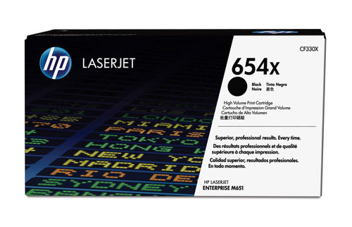 HP Toner 654X – schwarz, 20500 Seiten
