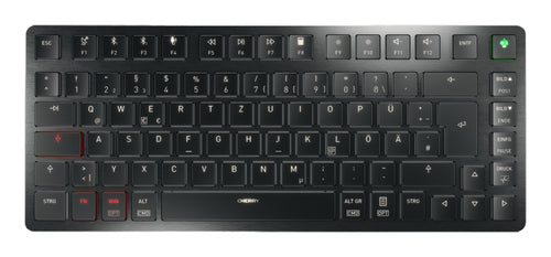 CHERRY KW X ULP 2.0 MINI – Tastatur, verkabelt (USB-C) & kabellos (Bluetooth/2,4 GHz) – für Windows & macOS