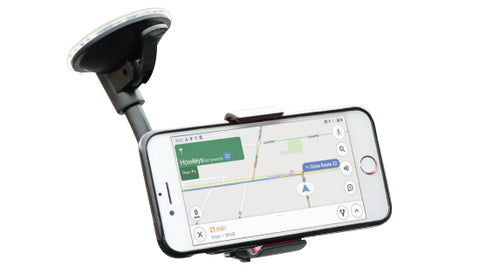 Mobilis Auto-Halterung, Saugnapf, 360° drehbar – für Smartphone – Schwarz