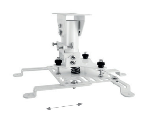 Hagor HA BDH Projektor-Deckenhalterung – 25 kg, neigbar 0–45°, Edelstahl