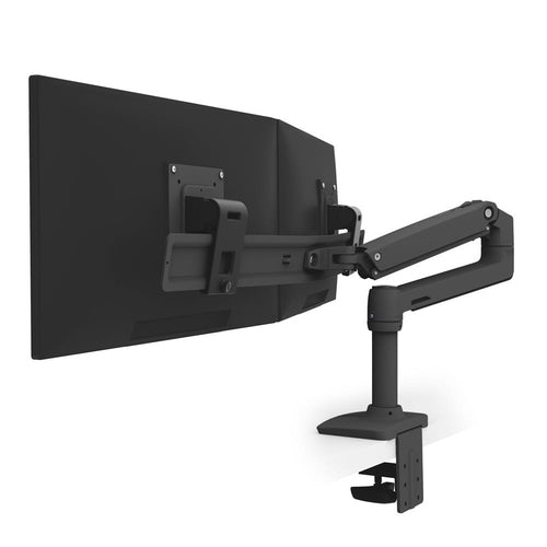 Ergotron LX Desk Dual Direct Arm – Monitorarm, Dual, bis 25", VESA 75 × 75/100 × 100 mm, Schwarz