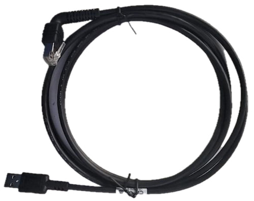Zebra USB-Kabel – CBL-U20755-01 – USB-A auf RJ-50, gerade/abgewinkelt – für DS55 – schwarz – 2,1 m
