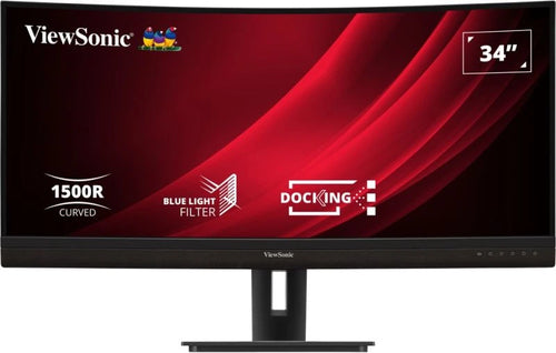 Viewsonic VG3456C – Monitor, 34", UWQHD (3440 × 1440), Gebogen, USB-C (100 W), RJ45