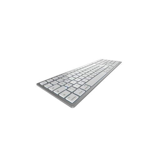 CHERRY KW 9100 Slim – Tastatur, kabellos, US-Layout (EN), Silber – für macOS