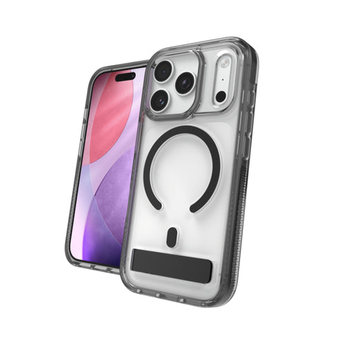 ZAGG Santa Cruz Snap Backcover – für Apple iPhone 17 Pro, Schwarz/Transparent, bis 4 m sturzsicher