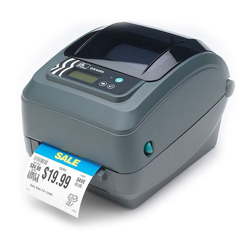 Zebra GX420t – Etikettendrucker, Thermodirekt/Thermotransfer, für Etiketten bis 104 mm, USB, RS-232, 203 dpi