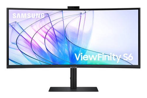Samsung S34C652VAU – Monitor, 34", Webcam, Integrierte Lautsprecher, USB-C, KVM, VESA 100 × 100, Schwarz