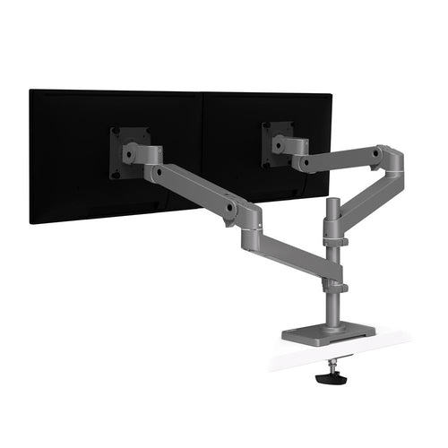 Ergotron LX PRO – Monitorarm, Dual, Tischdurchführung, gestapelt