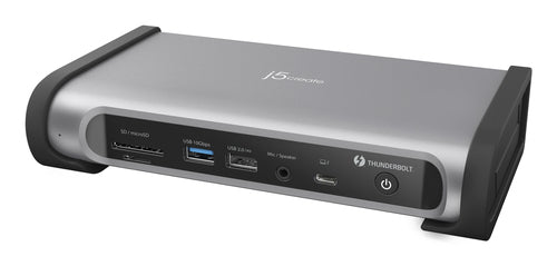j5create JTD568 Dockingstation – Thunderbolt 4, 2× DP, 2× HDMI, 6× USB-A, 1× USB-C, 98 W PD, für Windows/Mac