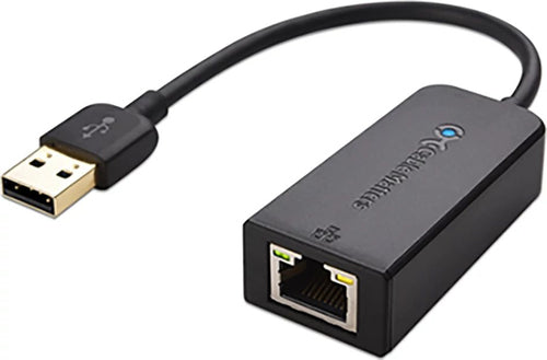 Crestron ADPT-USB-ENET Netzwerkadapter USB-A zu RJ-45 – 100 Mbit/s, 1,52 m, Plug & Play, LED – Schwarz