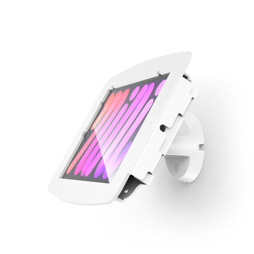 Compulocks Tablet-Wandhalterung – für iPad mini 8,3" (6.–7. Gen.) – neigbar, VESA 75×75, 100×100 – Weiss