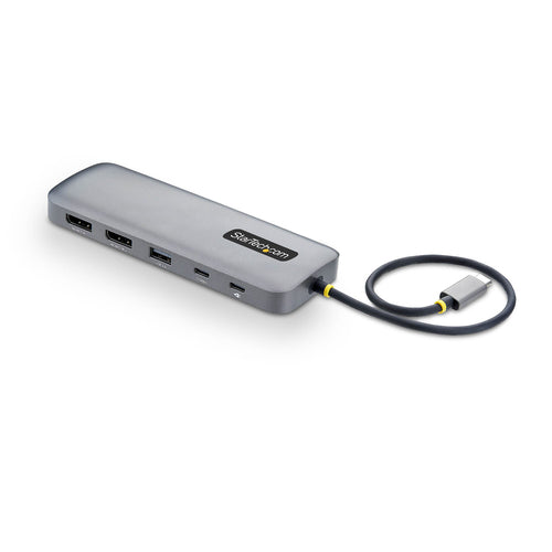 StarTech.com 189B-USBC-MULTIPORT Multiport-Adapter – USB-C, 2× DP, 3× USB-A, 100 W PD, GbE