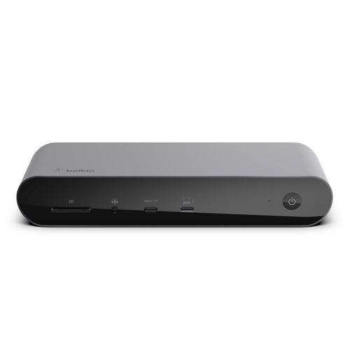 Belkin Dock Pro Dockingstation – Thunderbolt 4, 2× HDMI, 4× USB-A, 1× USB-C, 90 W PD, GbE, SD, TB4 × 2