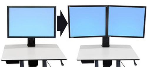 Ergotron WorkFit – Zubehör: Umrüstkit (Single HD → Dual) – für WorkFit Single HD