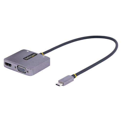 StarTech.com USB-C auf HDMI/VGA Adapter HDMI 2.0 4K 60 Hz – HDR – Grau – für USB-C/Thunderbolt 3/4