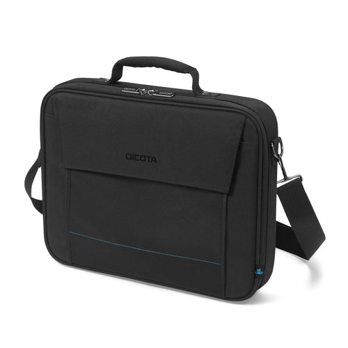 DICOTA Multi TWO Notebook-Tasche bis 17,3" – 300D rPET Polyester, Trolley-Band – Schwarz
