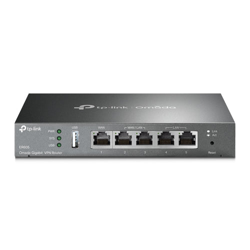 TP-Link Omada Gigabit – VPN-Router – 5×GbE, bis 4×WAN, 20×IPsec, 1U
