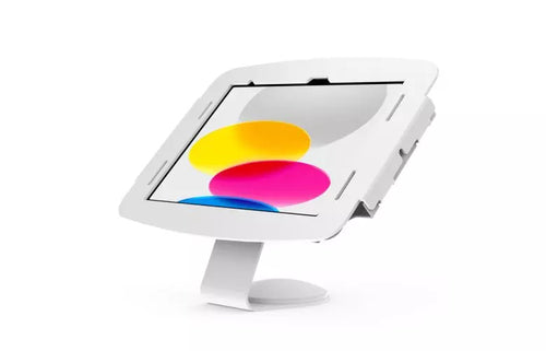 Compulocks Tablet-Tischhalterung – für iPad 10,2" (7.–9. Gen.) – VESA 75×75/100×100, abschliessbar – Weiss