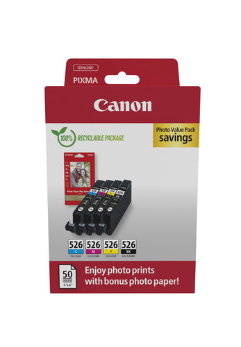 Canon Tintenpatronen-Multipack CLI-526, CMYK