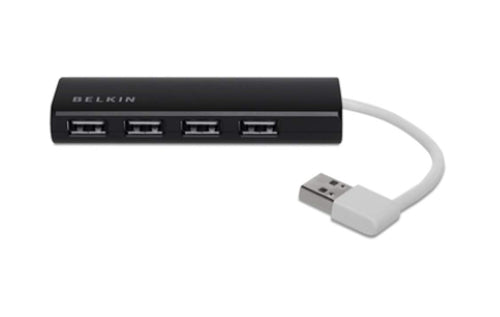 Belkin F4U042BT USB-Hub – USB 2.0, 4× USB-A, für Mac
