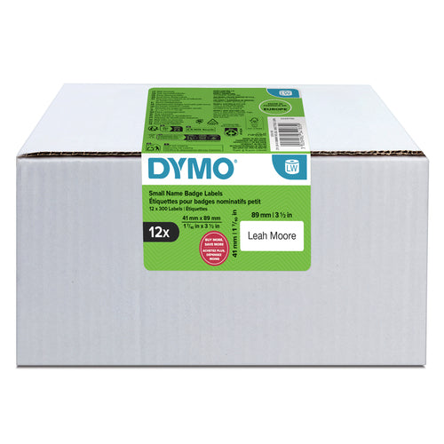 DYMO LabelWriter – Etiketten (Rolle) 41 × 89 mm – weiss – 300 Etiketten/Rolle, 12 Rollen/Pack
