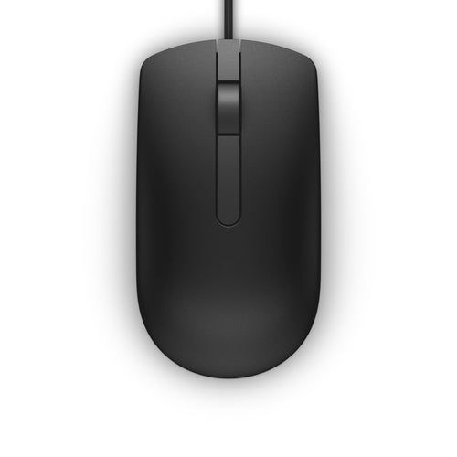 DELL MS116 – Maus – Kabelgebunden (USB‑A), 1000 DPI, beidhändig, Schwarz