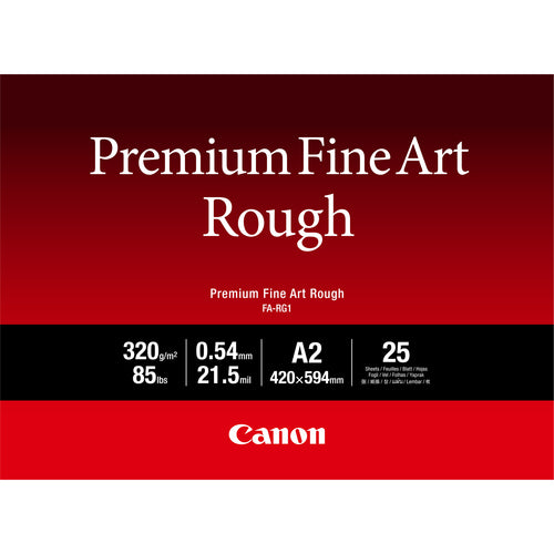 Canon Premium FineArt Rough Fotopapier – rau, A2, 25 Blatt