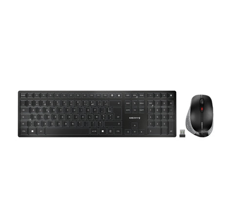 CHERRY DW 9500 Slim – Tastatur, kabellos, FR-Layout (FR), Schwarz