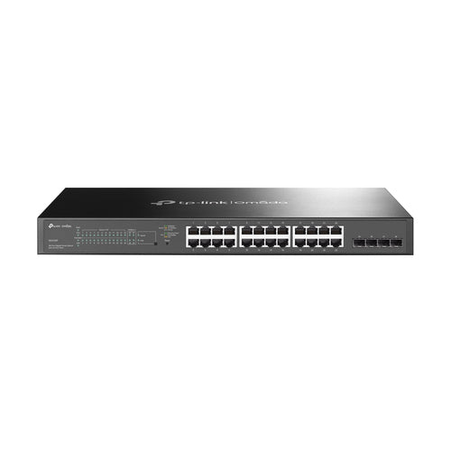 TP-Link TL-SG2428P – Verwalteter L2/L2+ Switch – 24× 1G, 4× SFP, PoE+, PoE-Budget 250 W, 19", 1U