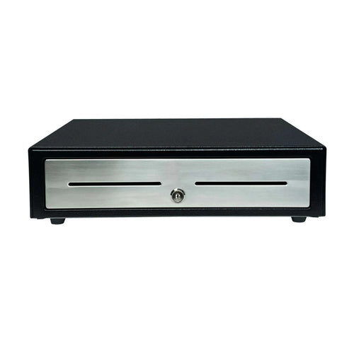 Star Micronics Manuelle Kassenlade, Edelstahl, Schwarz, 350 mm × 110 mm × 405 mm, CD4-1416BKSS48