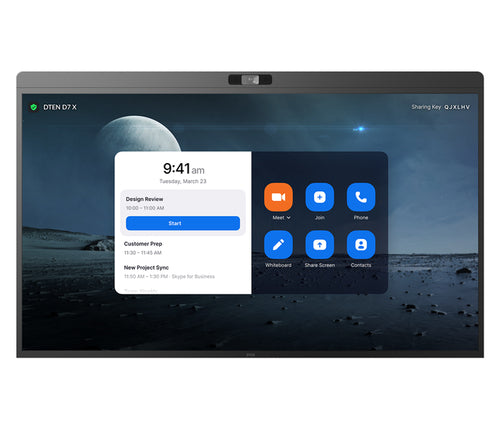 DTEN D7X 75IN WINDOWS EDITION – 4K Ultra HD Videokonferenzsystem, Schwarz