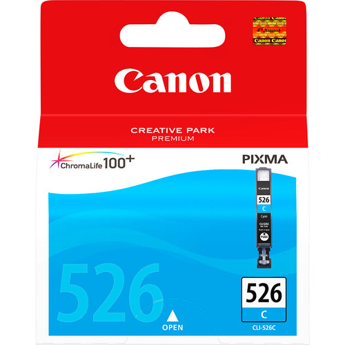 Canon Tintenpatrone CLI-526C, cyan, 530 Seiten – für Pixma-Modelle