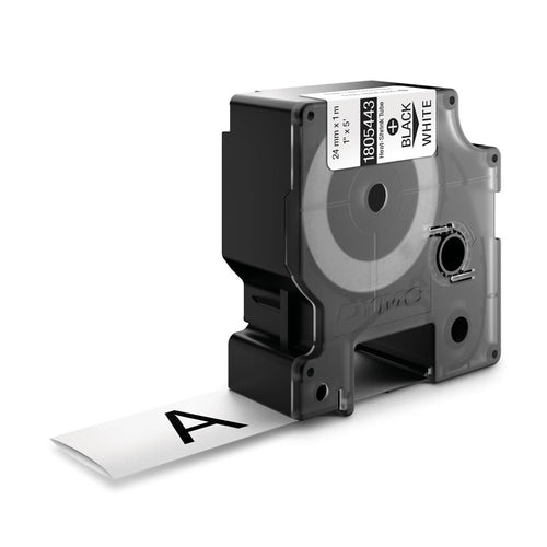 DYMO Schriftband – Weiss, Schwarz