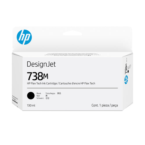 HP Tintenpatrone 738M, Schwarz, 130 ml, Original – für HP-Drucker